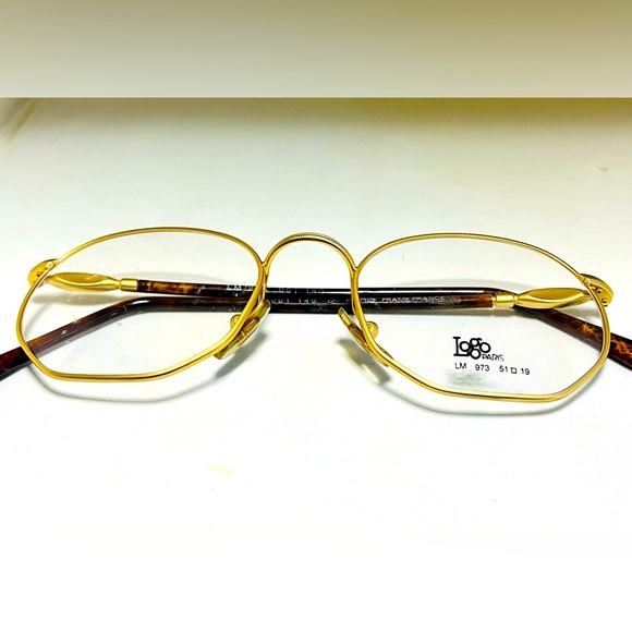 Vintage Women’s Logo Paris Eyeglasses Gold/Tortoise Frame Logo Paris 001 140 - Picture 1 of 8